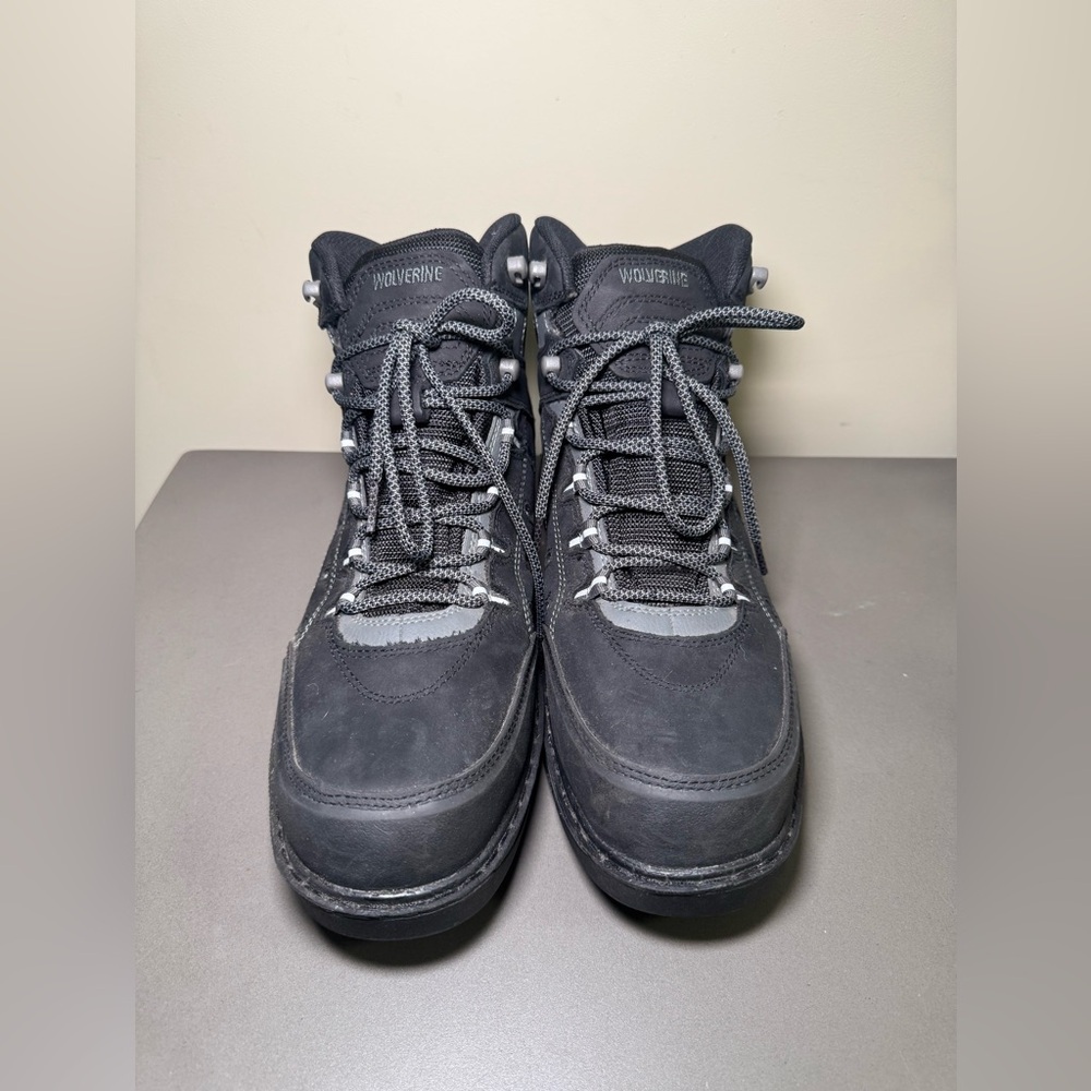 Wolverine Black and Gray Men's Boots - Picture 2 of 6